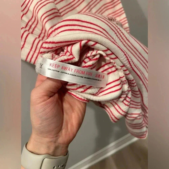 FREE PEOPLE FP BEACH LULU STRIPED HENLEY MIDI RIBBED V NECK DRESS / Size XS / - Picture 5 of 7